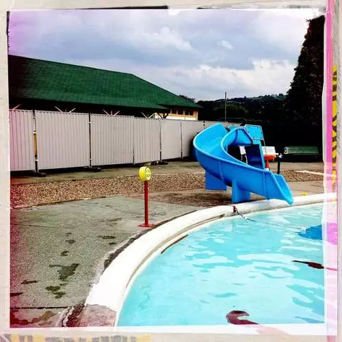 I managed to get a few pictures of the Lido while no one was in the water and the boys were in the indoor heated pool warming up.