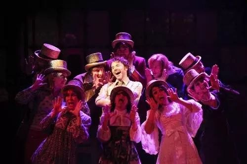 Daniel Evans as Bobby and the cast of Company. Photo by Ellie Kurttz Daniel Evans as Bobby and the cast of Company. Photo by Ellie Kurttz