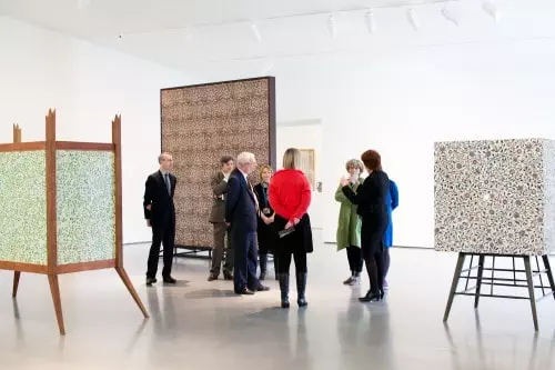 Judges enjoy tour of new exhibitions, including David Thorpe. Photo by Hannah Webster Judges enjoy tour of new exhibitions, including David Thorpe. Photo by Hannah Webster
