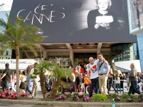 Martin Bushby (l) and Stephen Milnes (r) at Cannes