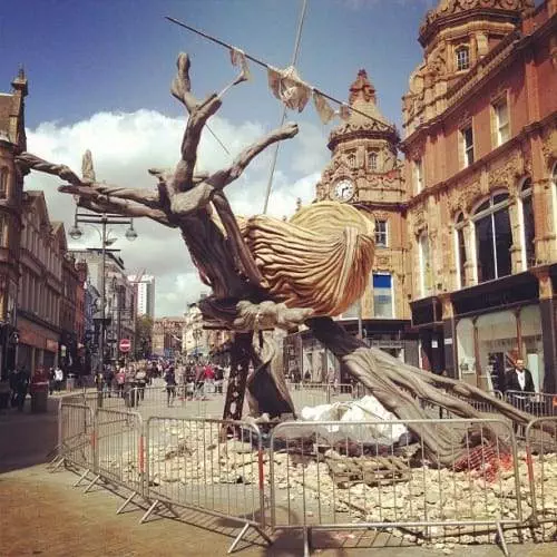 OU OverWorlds and UnderWorlds on Briggate by Ellie Schiadas