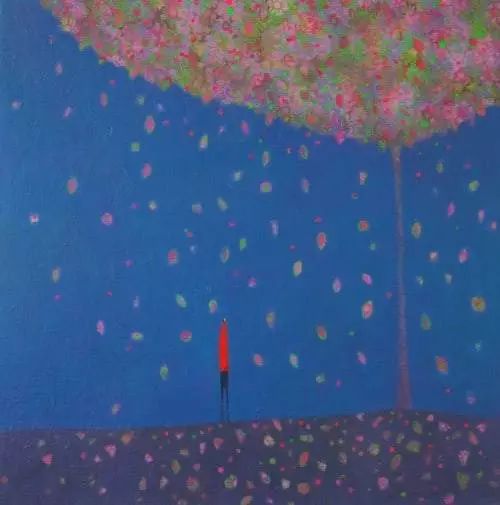 Walking in blossom by Emma Brownjohn Walking in blossom by Emma Brownjohn
