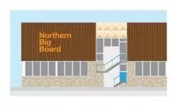 Illustration of Shipley Swimming Pool by Lee Goater