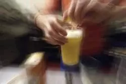 mixing cocktails at the 1 in 12