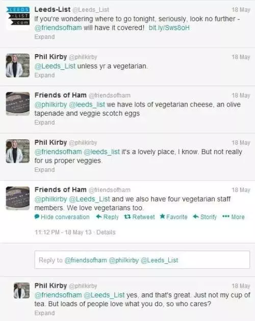 Friends of Ham - friends of veggies too?