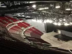 Fan shaped amphitheater style seating