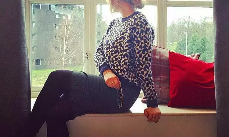 A vintage outfit, as modelled by the author, for less than £15...