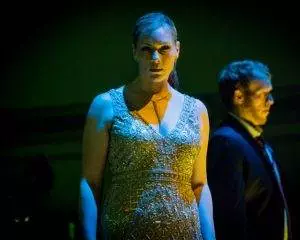 Jennifer Holloway as Salome and Oliver Johnston as Narraboth. Picture: Robert Workman