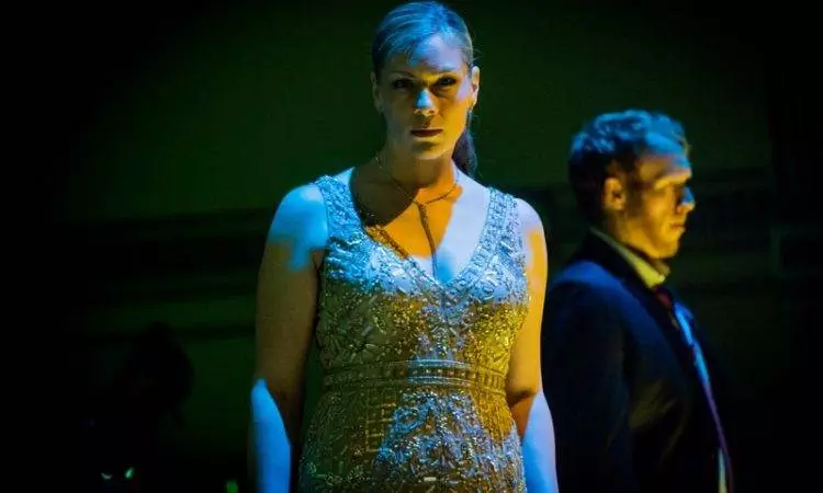 Jennifer Holloway as Salome and Oliver Johnston as Narraboth. Picture: Robert Workman