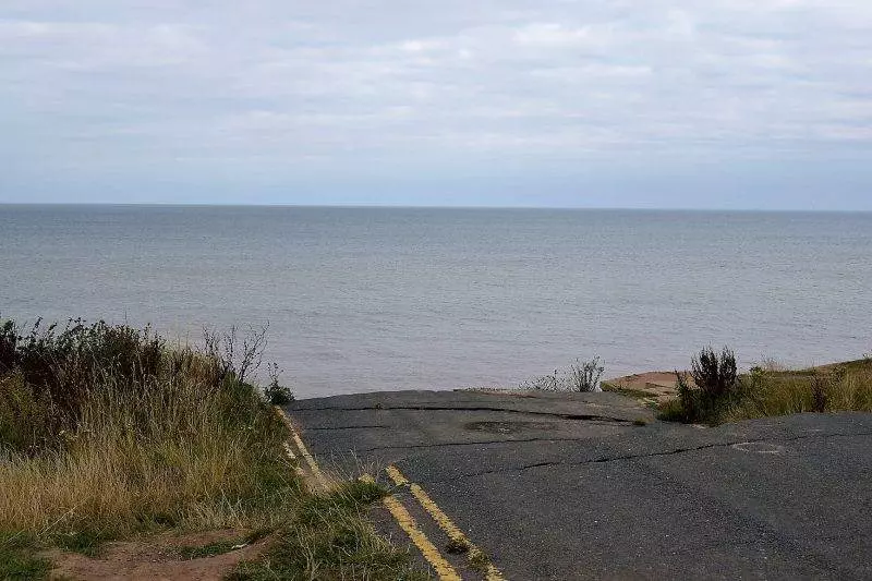 Road on the Holderness coast
