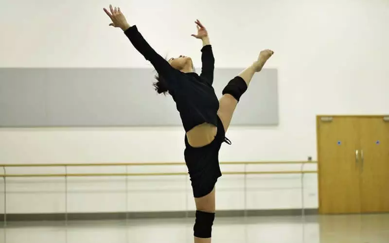 Vanessa Vince-Pang rehearsing The Rite of Spring, choreographed by Jeanguy Saintus © Jack Thomson