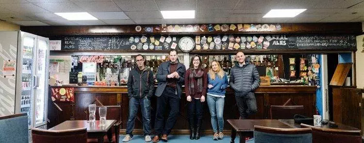 Team Slung Low (from left) Matt Angove, AL, Joanna Resnick, Sally Proctor, James Blakey (Photo: Joseph Priestley)