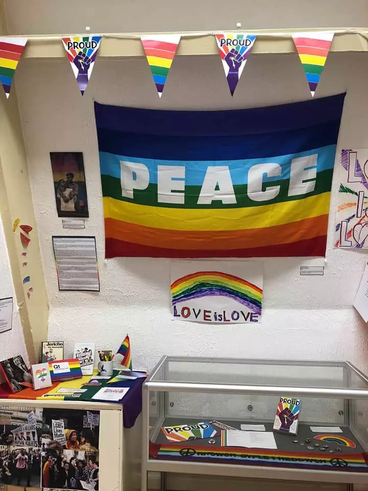 Display of LGBTQ+ activism works